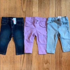 3-piece bundle baby girl jeans